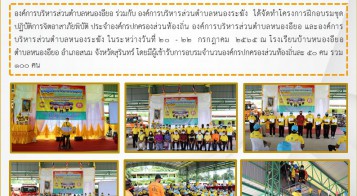 โครงการฝึกอบรมชุดปฏิบัติการจิตอาสาภัยพิบัติ ประจำองค์กรปกครองส่วนท้องถิ่น